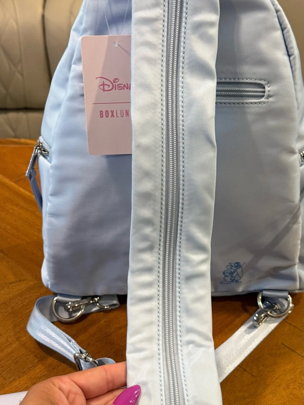 Disney Cinderella Minimalist Studded Mini Backpack AND Matching Wallet - NWT